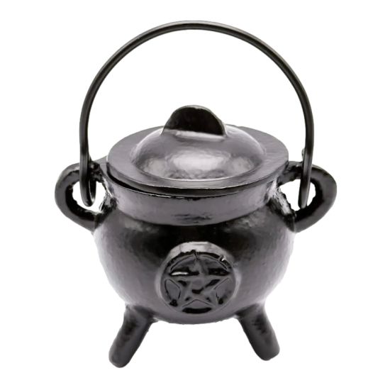 Brûleur chaudron en fer pentacle 10 cm de Herboristerie et Esotérisme à Libourne dans E111