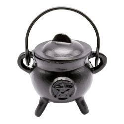Brûleur chaudron en fer pentacle 10 cm de Herboristerie et Esotérisme à Libourne dans E111