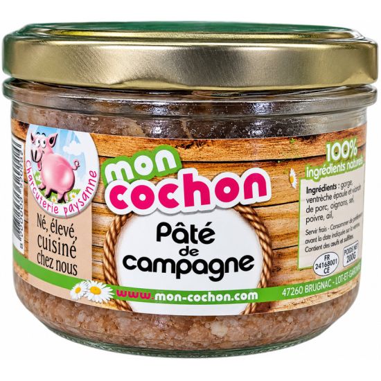 PATE CAMPAGNE VERRINE 200G de Table des producteurs Libourne dans 🥔 Apéritifs à manger