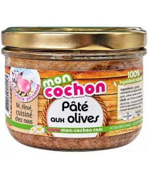 PATE PORC AUX OLIVES VERRINE 200G de Table des producteurs Libourne dans 🥔 Apéritifs à manger