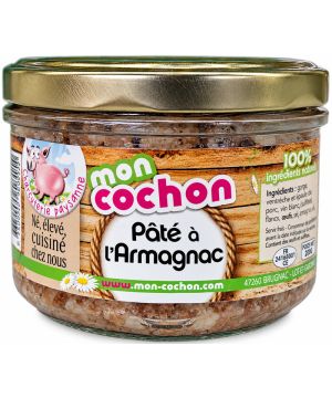 PATE PORC ARMAGNAC VERRINE 200G de Table des producteurs Libourne dans 🥔 Apéritifs à manger
