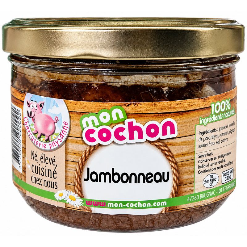 JAMBONNEAUX PORC VERRINE 380G de Table des producteurs Libourne dans 🥔 Apéritifs à manger