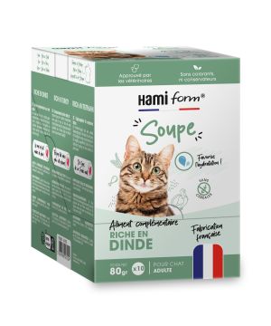 Les soupes dinde 80gr x10 pour chat de Hamiform et Anju beauté dans S1591