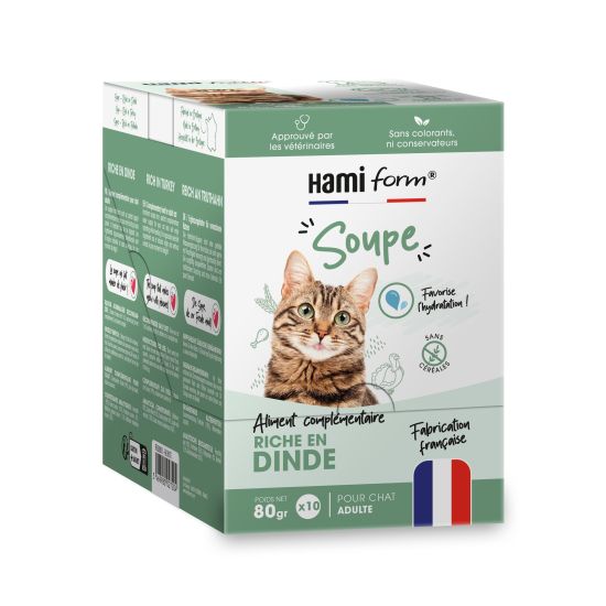 Les soupes dinde 80gr x10 pour chat de Hamiform et Anju beauté dans S1591
