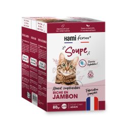 Les soupes jambon 80gr x10 pour chat de Hamiform et Anju beauté dans S1591