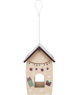 Mangeoire Xmas a suspendre, peinte, bois, 18 x 28 x 17 cm, creme de Trixie - Produit pour animaux dans T050