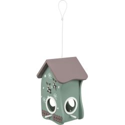 Mangeoire Xmas a suspendre, peinte, bois, 18 x 28 x 17 cm, petrole de Trixie - Produit pour animaux dans T050