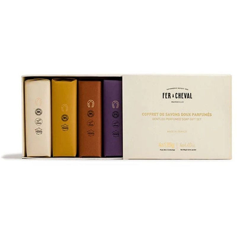 lot 4 savons rose, lavande, miel, thé blanc de Savon de Marseille dans F0711