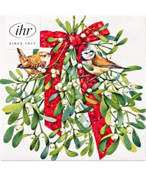 SERVIETTE LUNCH OISEAUX DANS GUI de Déco de Noël - Jardinerie Bordeaux et Libourne dans M067