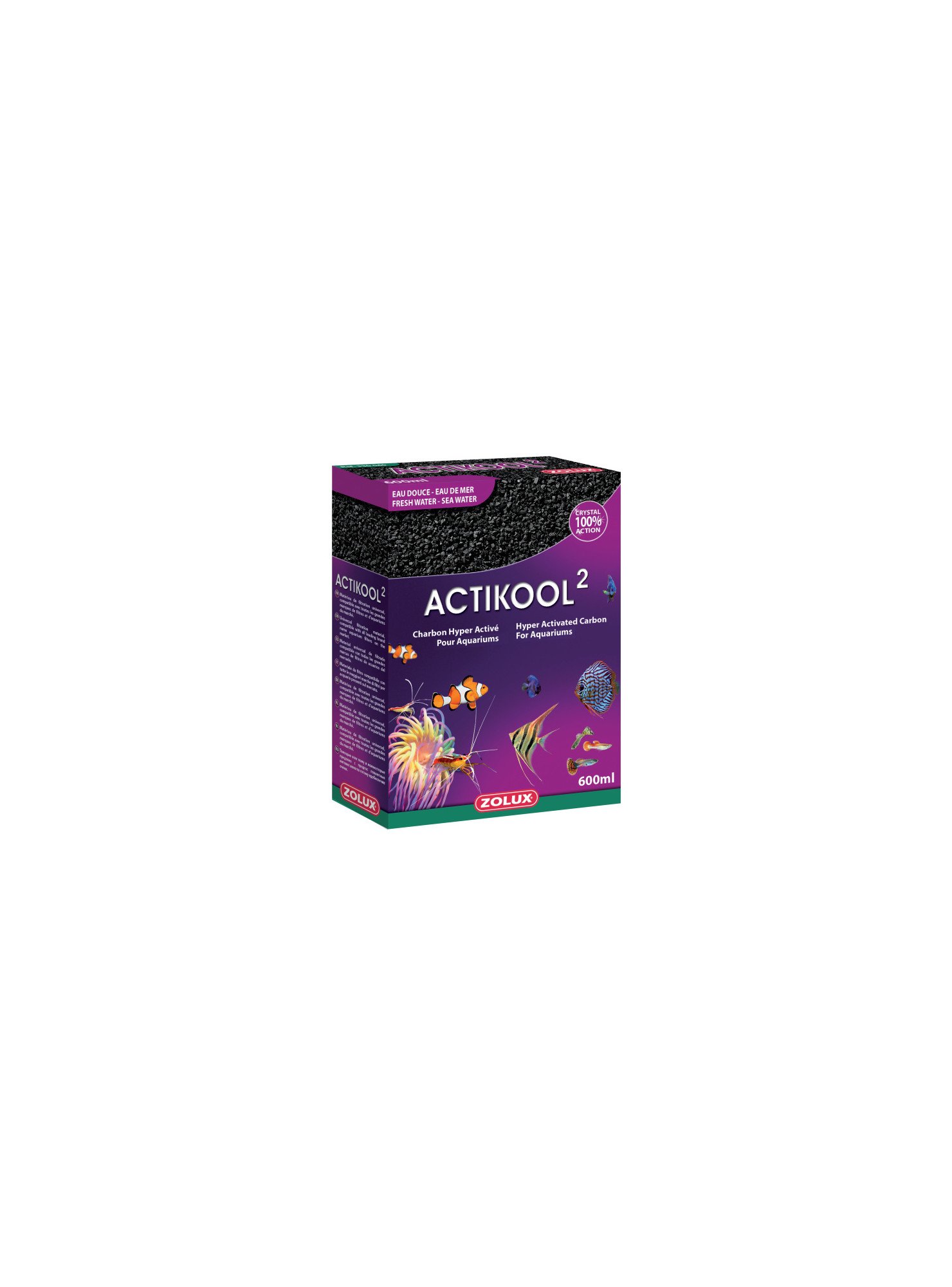 CHARBON ACTIKOOL 2 600ML de Zolux - Produit pour animaux dans Recharge Easybox