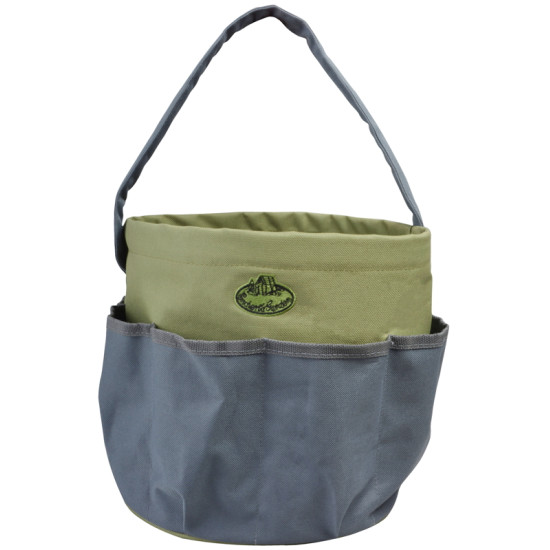 SAC A OUTILS ROND GRIS de Esschert design - deco maison et jardin dans Sac, étui, et sacoche