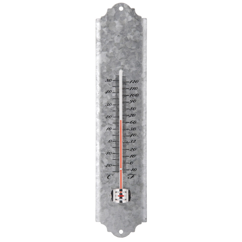 THERMOMETRE 30CM EN ZP de Esschert design - deco maison et jardin dans Thermométre - Pluviometre - Baromètre