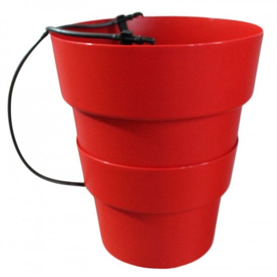 Pot hydroponie hydro+ rouge de  dans Hydroponie
