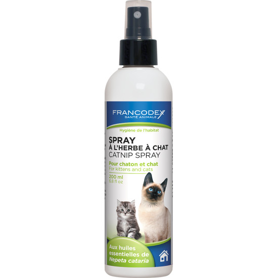 SPRAY HERBE POUR CHAT de Francodex - anti puce et soin pour chien et chat dans Jouets pour chats
