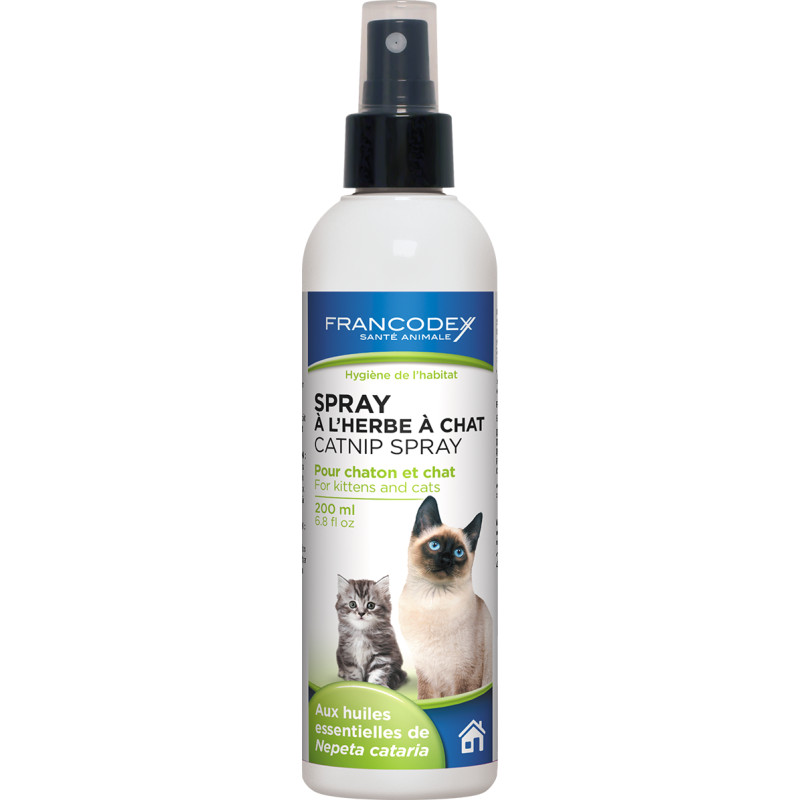 SPRAY HERBE POUR CHAT de Francodex - anti puce et soin pour chien et chat dans Jouets pour chats
