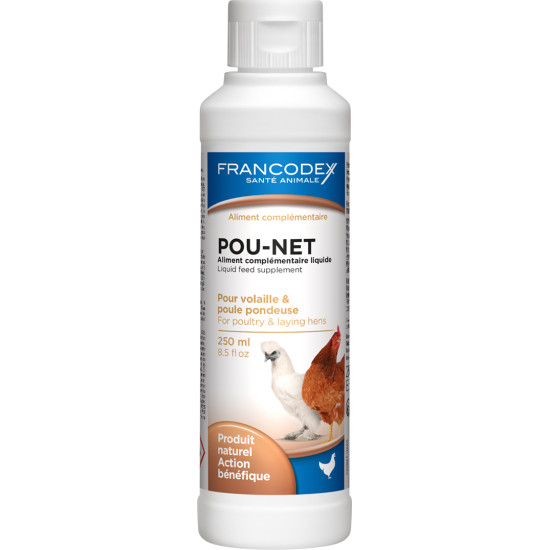 POU NET 250ML FRANCODEX de Francodex - anti puce et soin pour chien et chat dans Produits d'entretien pour les oiseaux