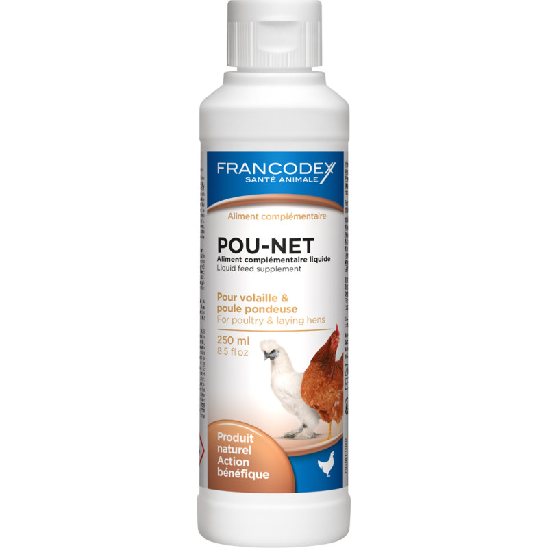 POU NET 250ML FRANCODEX de Francodex - anti puce et soin pour chien et chat dans Produits d'entretien pour les oiseaux