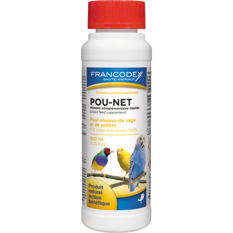 POU NET OISEAUX 100ML FRX de Francodex - anti puce et soin pour chien et chat dans Soin des oiseaux