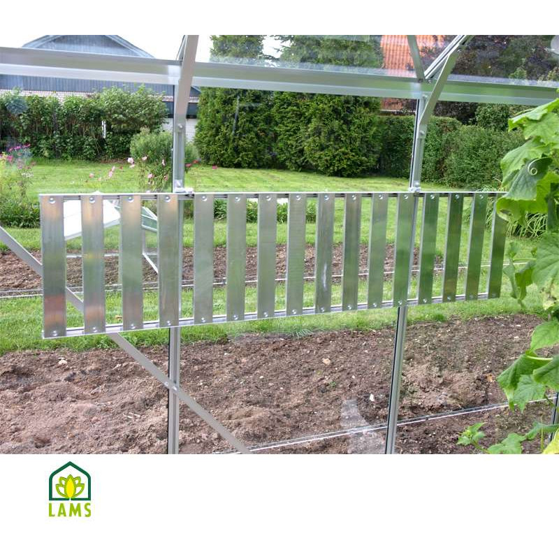 ETAGERE RABATTABLE ALU ANODISE de Lams - EGT Partners - Serre de jardin dans Accessoires pour les serres