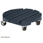 ROUL'BAC 30CM ANTHRACITE de Jardinerie Bordeaux Libourne Gironde dans selette - porte-plantes - roule pot
