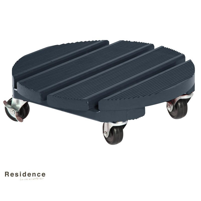 ROUL'BAC 30CM ANTHRACITE de Jardinerie Bordeaux Libourne Gironde dans selette - porte-plantes - roule pot