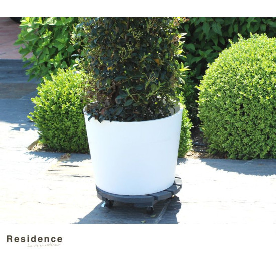 ROUL'BAC 30CM ANTHRACITE de Jardinerie Bordeaux Libourne Gironde dans selette - porte-plantes - roule pot