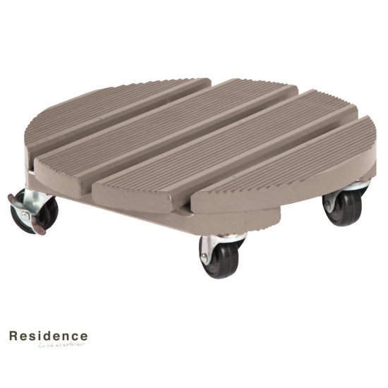 ROULBAC 30CM TAUPE de Jardinerie Bordeaux Libourne Gironde dans selette - porte-plantes - roule pot