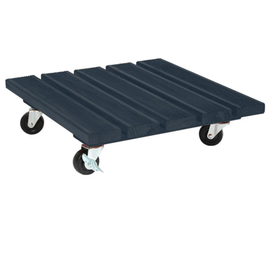 ROUL'BAC 40X40CM ANTHRACITE de Jardinerie Bordeaux Libourne Gironde dans selette - porte-plantes - roule pot