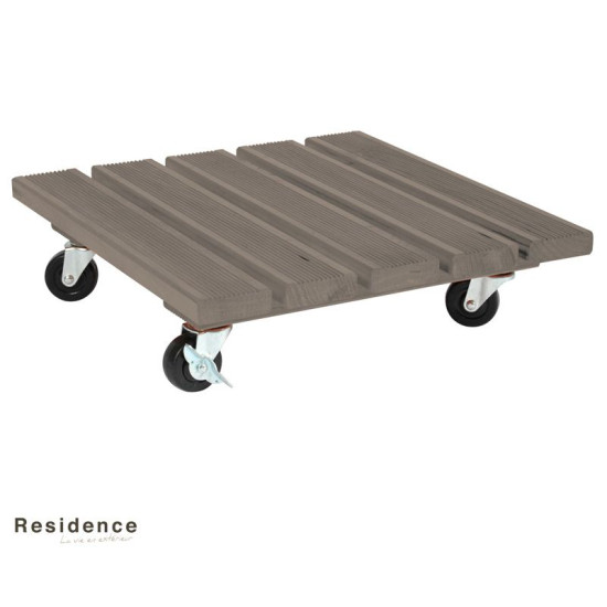 ROUL'BAC 40X40CM TAUPE de Jardinerie Bordeaux Libourne Gironde dans selette - porte-plantes - roule pot