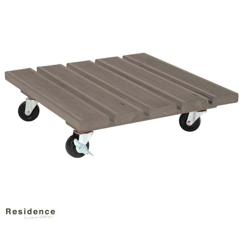 ROUL'BAC 40X40CM TAUPE de Jardinerie Bordeaux Libourne Gironde dans selette - porte-plantes - roule pot