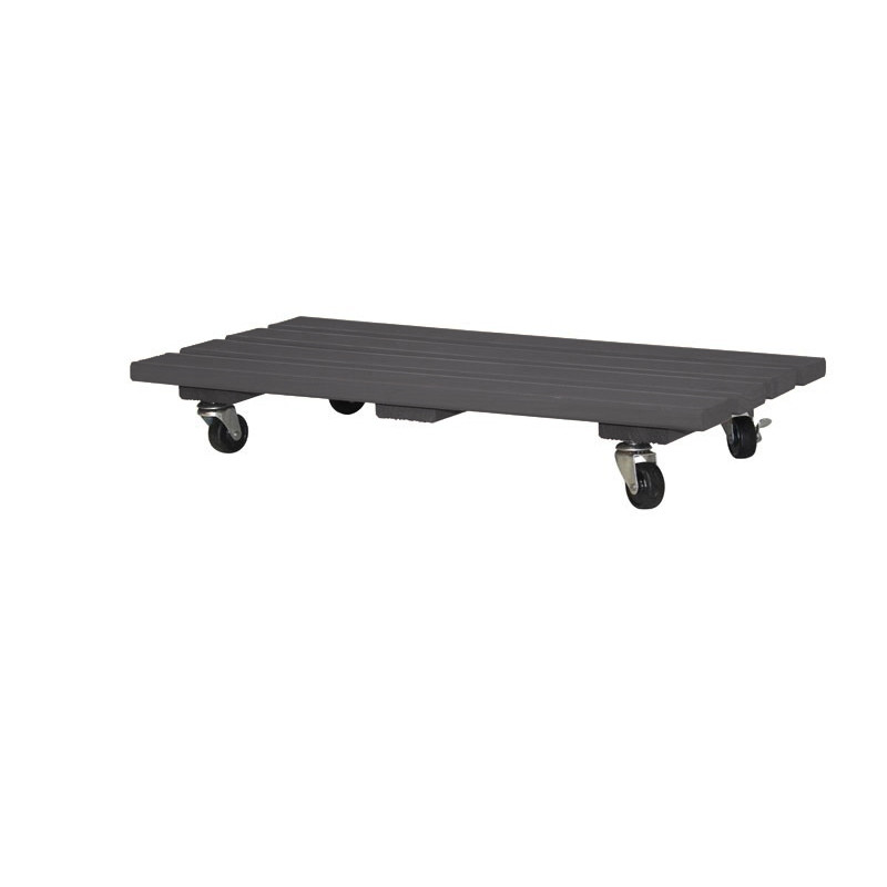 SUPPORT A ROULETTE RECT ANTHRACITE-60X30CM de Jardinerie Bordeaux Libourne Gironde dans selette - porte-plantes - roule pot