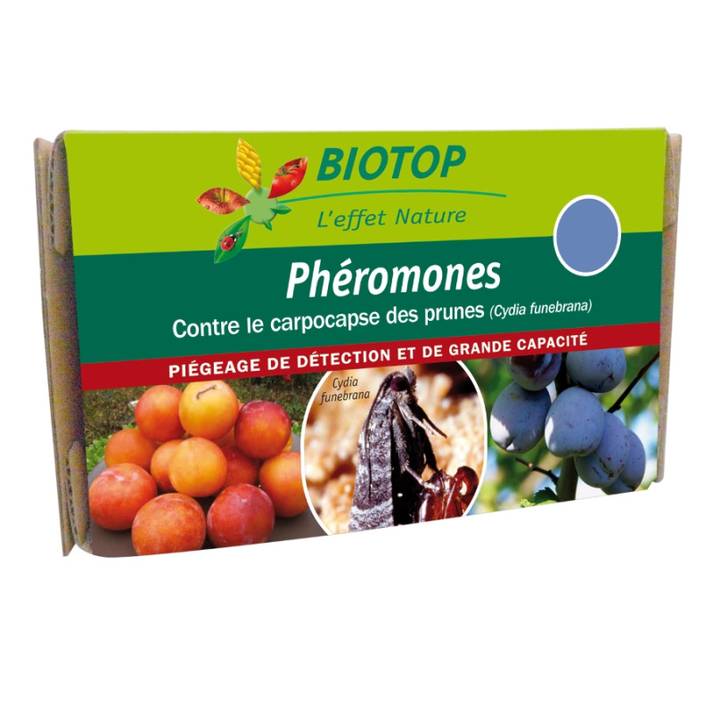 Pheromone Carpocapse Prunes X2 Biotop de Biotop - Traitement bio, insectes pour plantes dans Phéromone et nématode