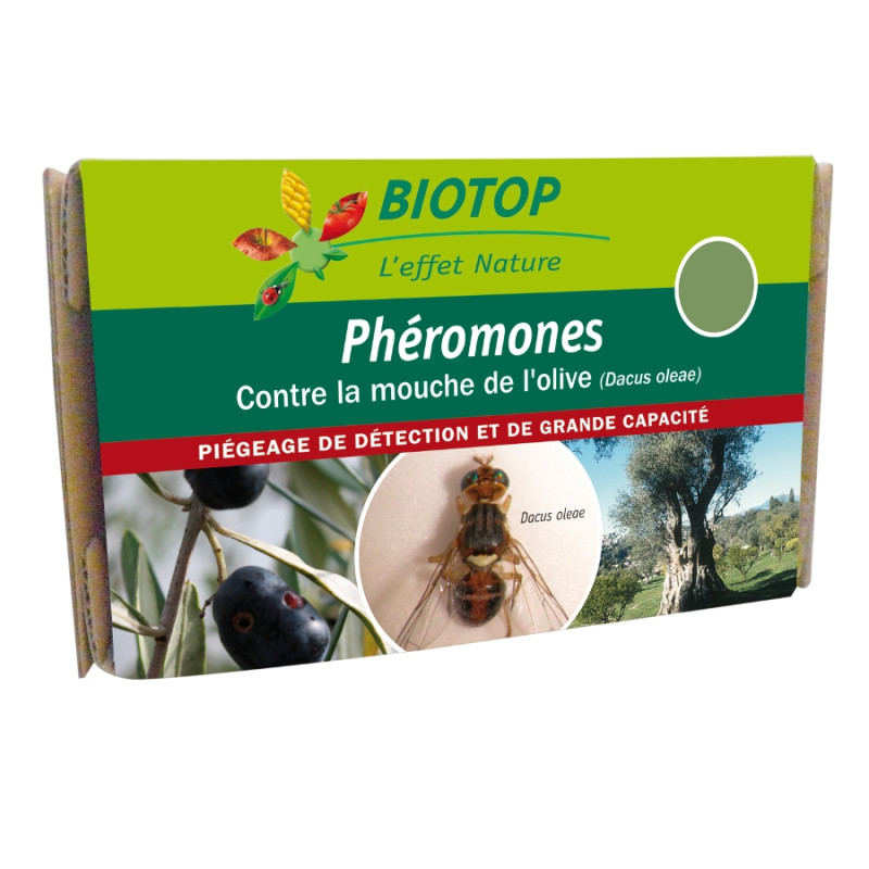 Pheromone Mouche De L'Olive X2 Biotop de Biotop - Traitement bio, insectes pour plantes dans Phéromone et nématode