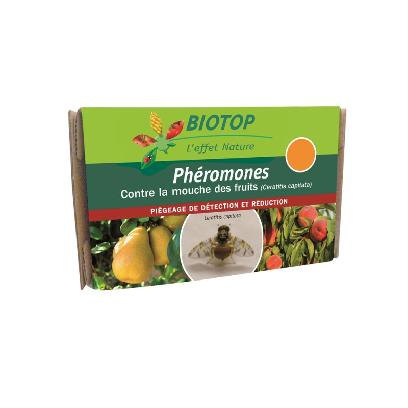 Attractif Mouche Des Fruits X2 Biotop de Biotop - Traitement bio, insectes pour plantes dans Phéromone et nématode