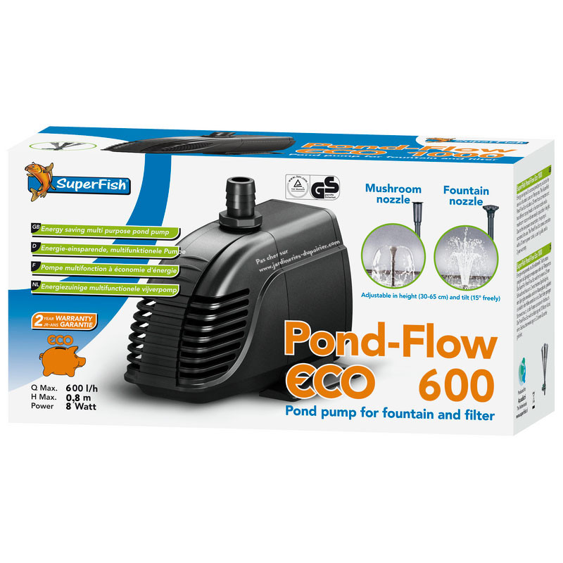 POND FLOW ECO 600 de Superfish - Aquadistri - accessoires pour aquarium et bassin dans Pompe de bassin