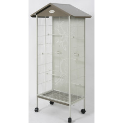 VOLIERE ARABESQUE AXELLE 78CM AVEC FOND TAUPE de Zolux - Produit pour animaux dans Volieres pour oiseaux