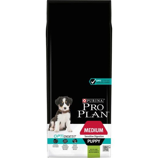 MEDIUM PUPPY DIGESTION AGNEAU 12KG de Proplan - croquette chien et chat dans Proplan pour chiens