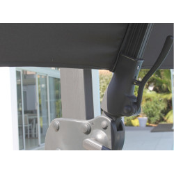PARASOL DEPORTE 3x3/8 GREY de Proloisirs - Océo - table et fauteuil et mobilier de jardin dans 🏖️ Parasol pour l'exterieur