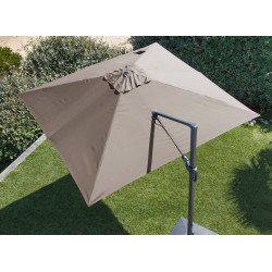 PARASOL DEPORTE 3x3/8 TAUPE de Proloisirs - Océo - table et fauteuil et mobilier de jardin dans 🏖️ Parasol pour l'exterieur