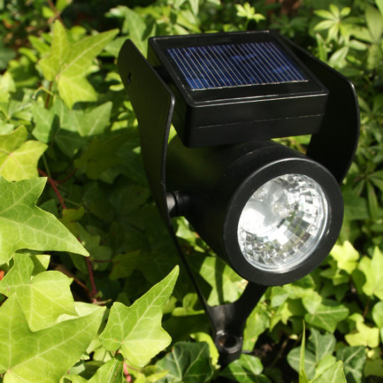 Power Spot Solaire Medium Noir de Watt & Home - Eclairage solaire de jardin dans Eclairage Solaire de jardin