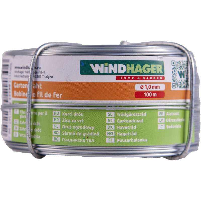 BOBINE FIL FER GALVA D1MM 100M de Windhager - Accessoires de jardin dans Ficelle et lien pour le jardin