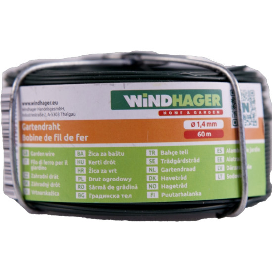 BOBINE FIL FER PLAST D1.4MM 60M VT de Windhager - Accessoires de jardin dans Ficelle et lien pour le jardin