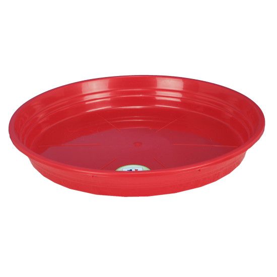 Soucoupe D48 Rouge -Pot Riviera de Riviera - fabricant de Pots à reserve d'eau et sans réserve dans Soucoupe de pots