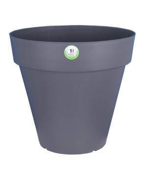 Pot Soleilla Rond 30 Gris Paillete -Pot Riviera de Riviera - fabricant de Pots à reserve d'eau et sans réserve dans Pots en p...
