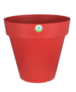 Pot Soleilla Rond 30 Rouge -Pot Riviera de Riviera - fabricant de Pots à reserve d'eau et sans réserve dans Pots en plastique