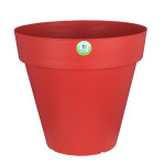 Pot Soleilla Rond 30 Rouge -Pot Riviera de Riviera - fabricant de Pots à reserve d'eau et sans réserve dans Pots en plastique