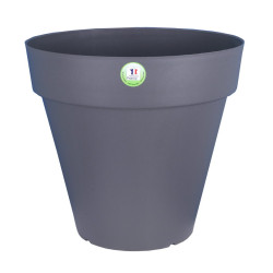 Pot Soleilla Rond 60 Gris Paillete -Pot Riviera de Riviera - fabricant de Pots à reserve d'eau et sans réserve dans Pots en p...