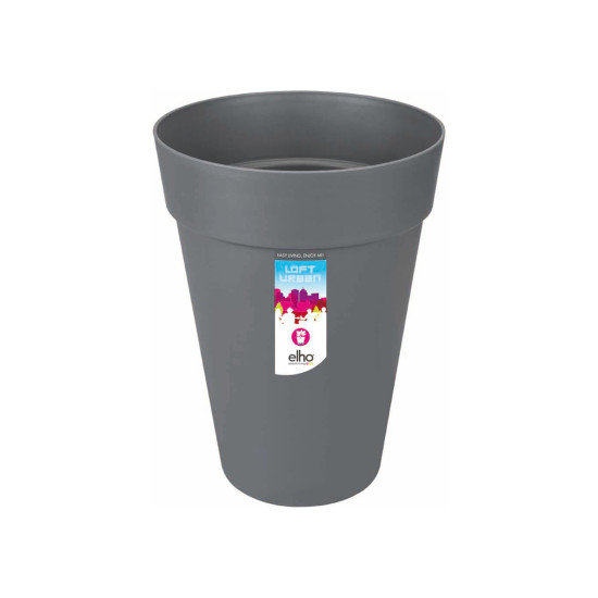 /Loft Urban Ht 35Cm Anthracite -Elho de Elho - Pot en plastique de qualité dans Pots en plastique