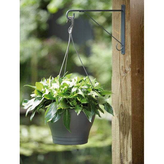 Potence Elegance 30Cm Anthracite -Elho de Elho - Pot en plastique de qualité dans Support de pot