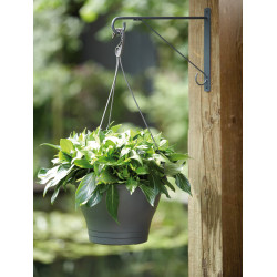 Potence Elegance 30Cm Anthracite -Elho de Elho - Pot en plastique de qualité dans Support de pot